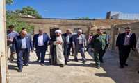 دیدار ریاست دانشگاه به همراه مسئولان شهرستانی با خانواده شهید رمضانعلی تاجی